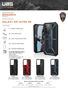 Ốp chống sốc Galaxy S21 Ultra - UAG Monarch (chính hãng)